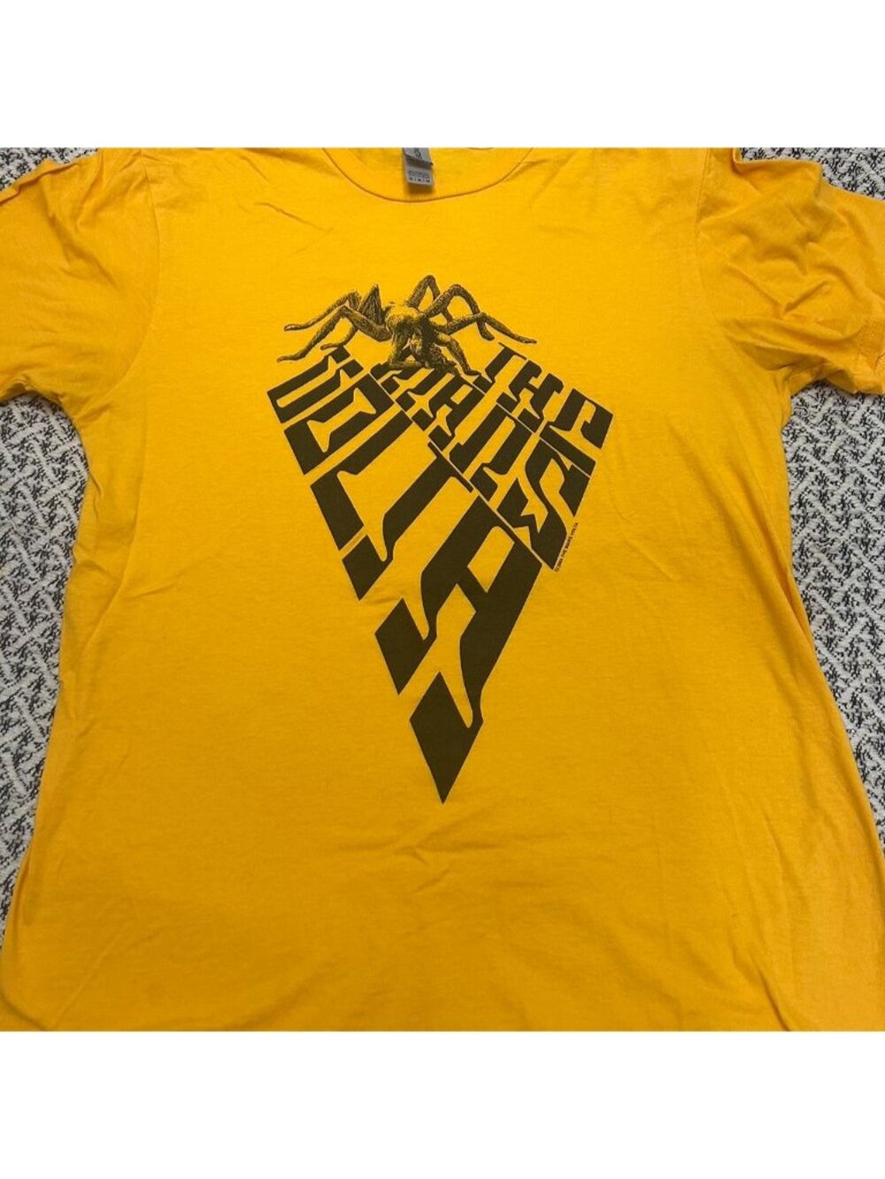 The Mars Volta tour shirt golden yellow